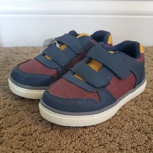 Falls Creek Kids Sneakers in Navy, Burgundy & Yellow